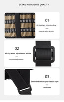 Reflective Tactical Muzzles for Medium Large Dogs Leads for Anti Barking Training Rope Guide Pet Mouth Cover Big Dog Accessories by Tail chasers