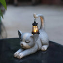 Solar Cat Garden Light - Adorable Outdoor Statue with Auto-Glow