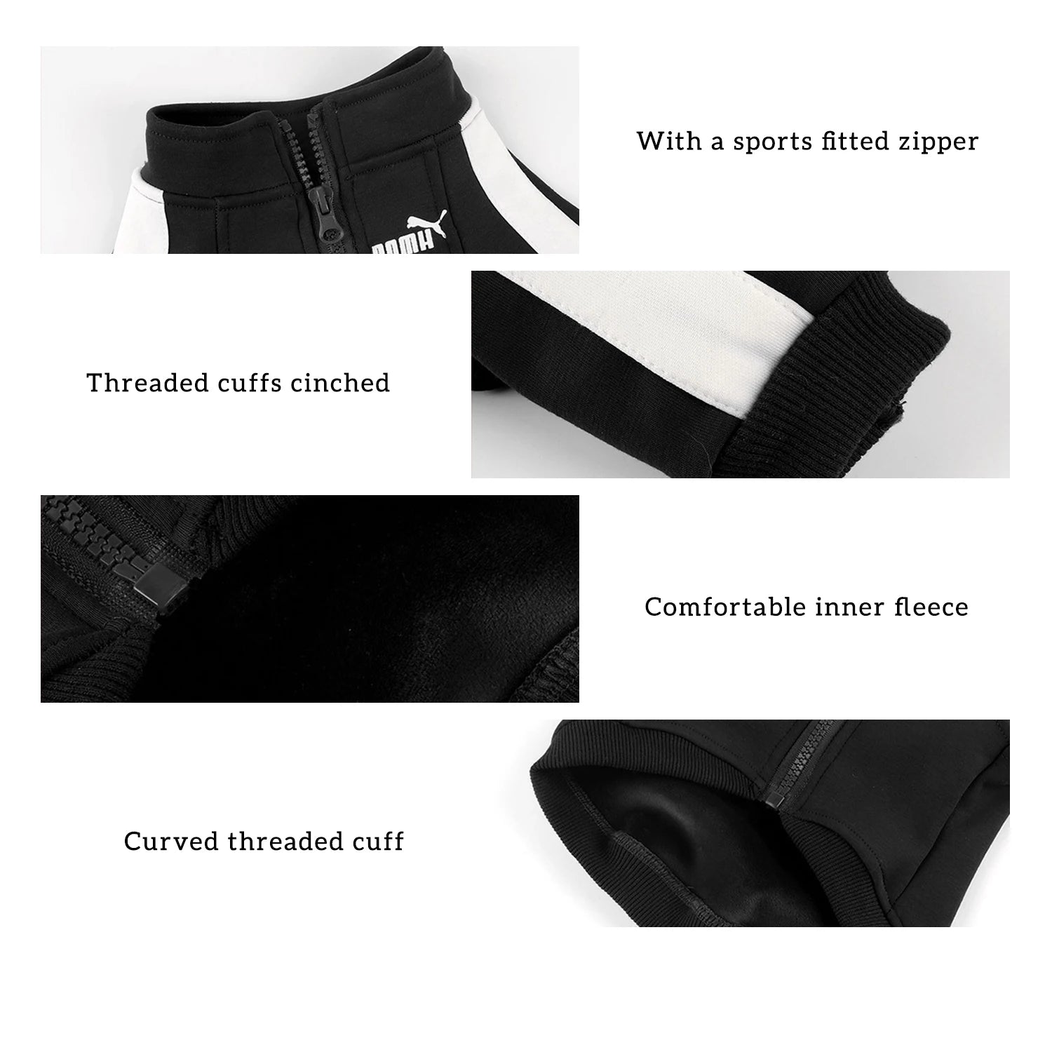 Cozy Winter Puma Dog Coat