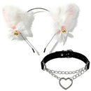 Cat Ear Cosplay Costume Set - Anime Headband & Claw Gloves with Bell