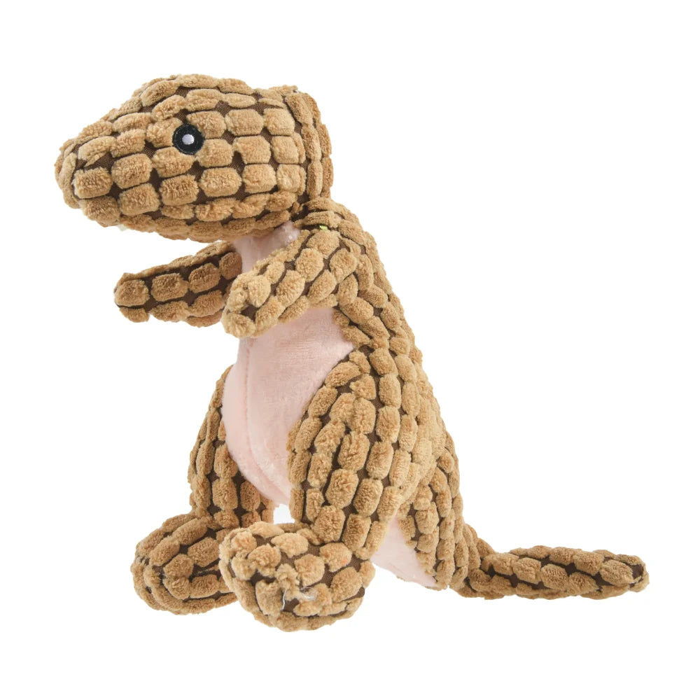 Plush Dinosaur Interactive Dog Chew Toys - Pet Supplies for Small Dogs
