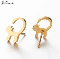 Whimsical Animal Stud Earrings by Tail chasers