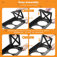 Adjustable Height Elevated Dog Bowls