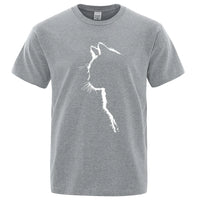 Cool Cat Print Men's T-Shirt