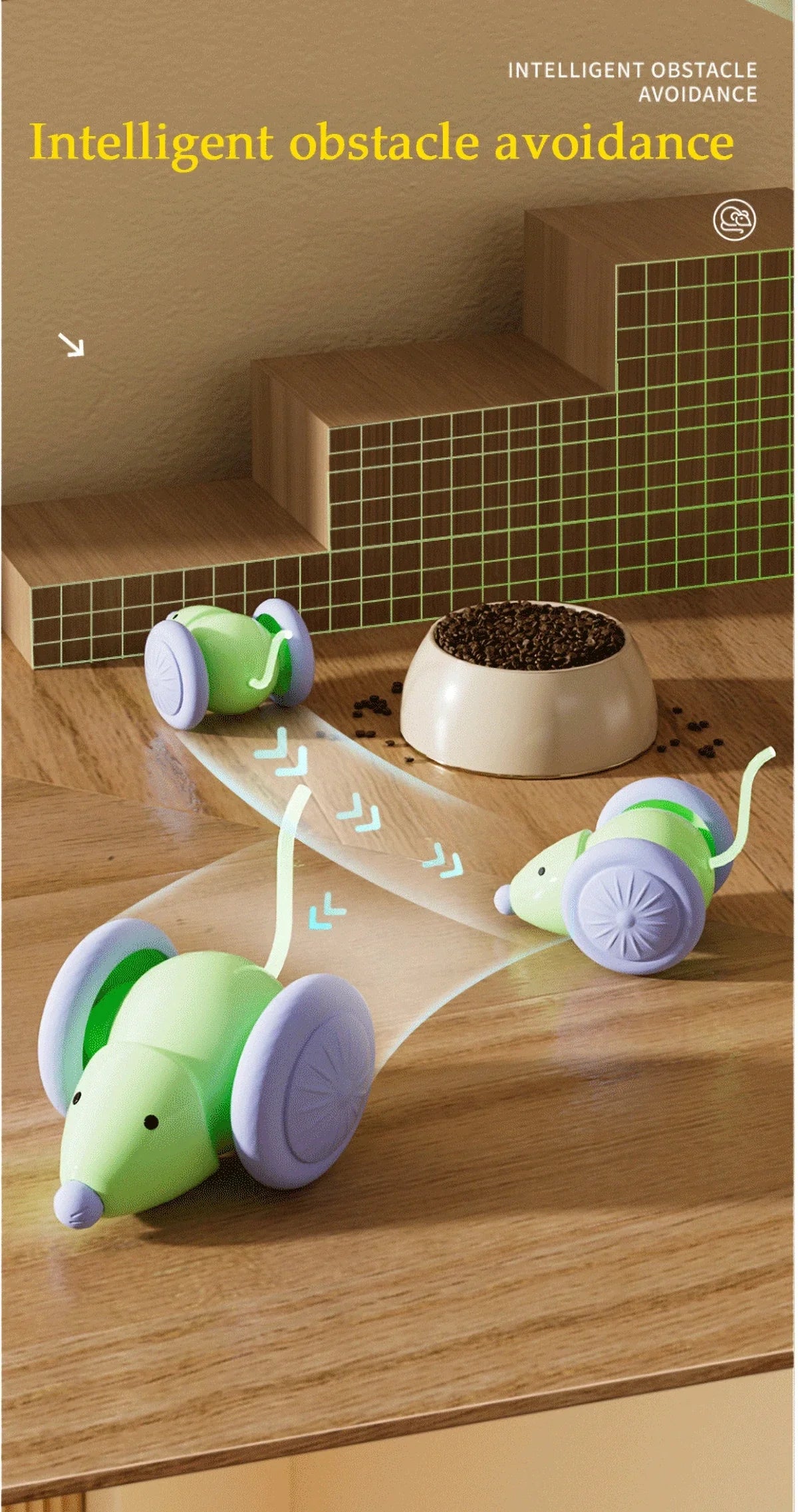 Smart Interactive Cat Toy - Rechargeable Moving Toy