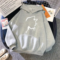 Men's Cat Pattern Hooded Sweatshirt