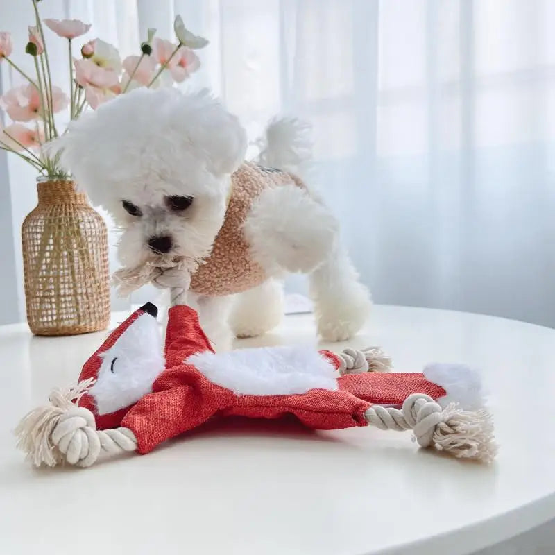 Playful Knotted Animal Toy by Tail chasers