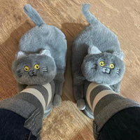 Cuddly Kawaii Cat Winter Slippers
