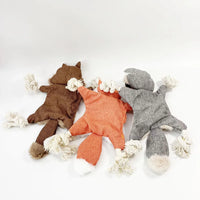 Knotted Animal Squeaky Toy