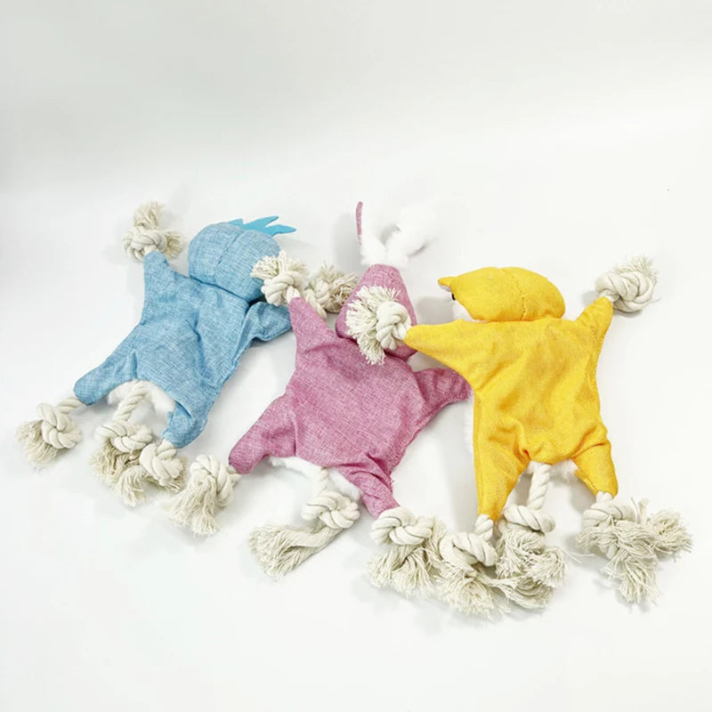 Playful Knotted Animal Toy by Tail chasers