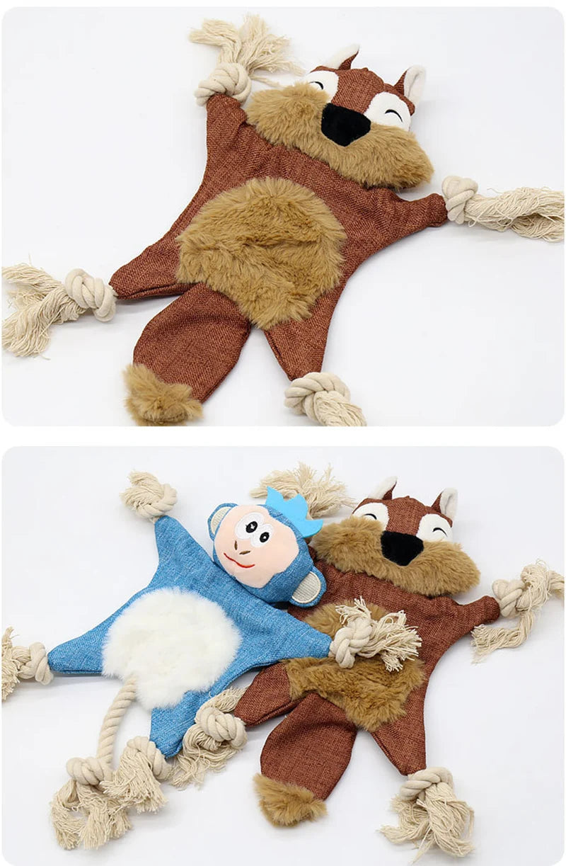 Playful Knotted Animal Toy by Tail chasers