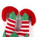 Pet Christmas Dress Up Set: Festive Hat And Funny Striped Clown Headgear For Dogs-1