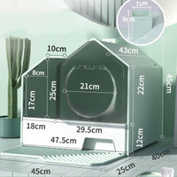 Enclosed Pet Oasis: The Ultimate Odor-Free Cat Litter Box-3