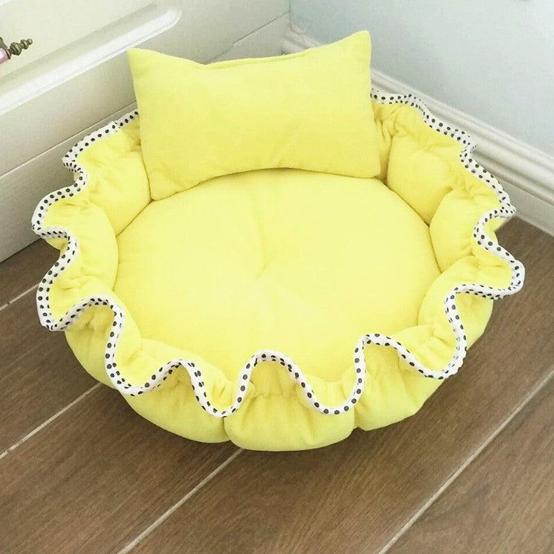 Cozy Pet Haven - Floral Bud Shape Dog Bed-2