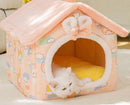 Cozyfold Pet House: Foldable Winter Bed & Enclosed Cave For Dogs And Cats-13