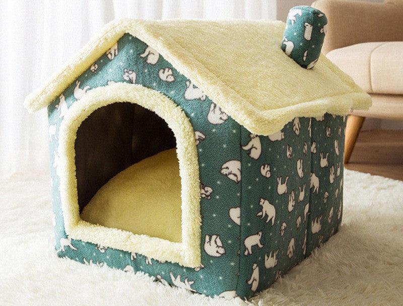 Cozyfold Pet House: Foldable Winter Bed & Enclosed Cave For Dogs And Cats-21