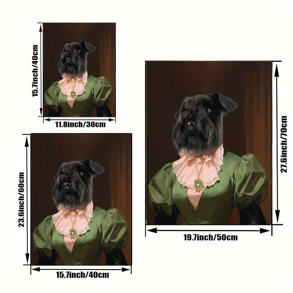 Royal Pet Portrait Canvas - Custom Aristocratic Art