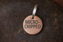 Stainless Steel "MICROCHIPPED" and "I'm Chipped" tags-2