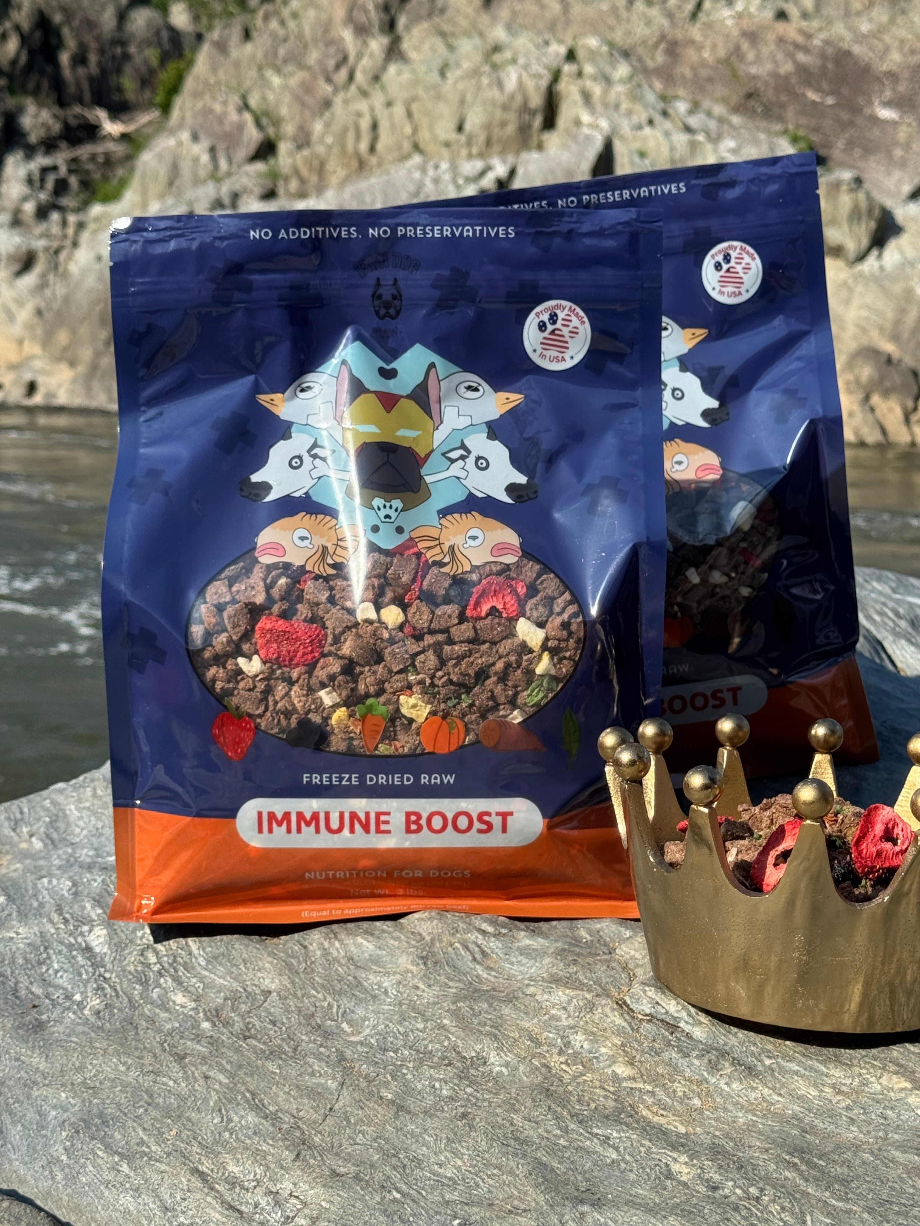 Freeze Dried Raw Dog Food - Immune Boost (Large Batch)