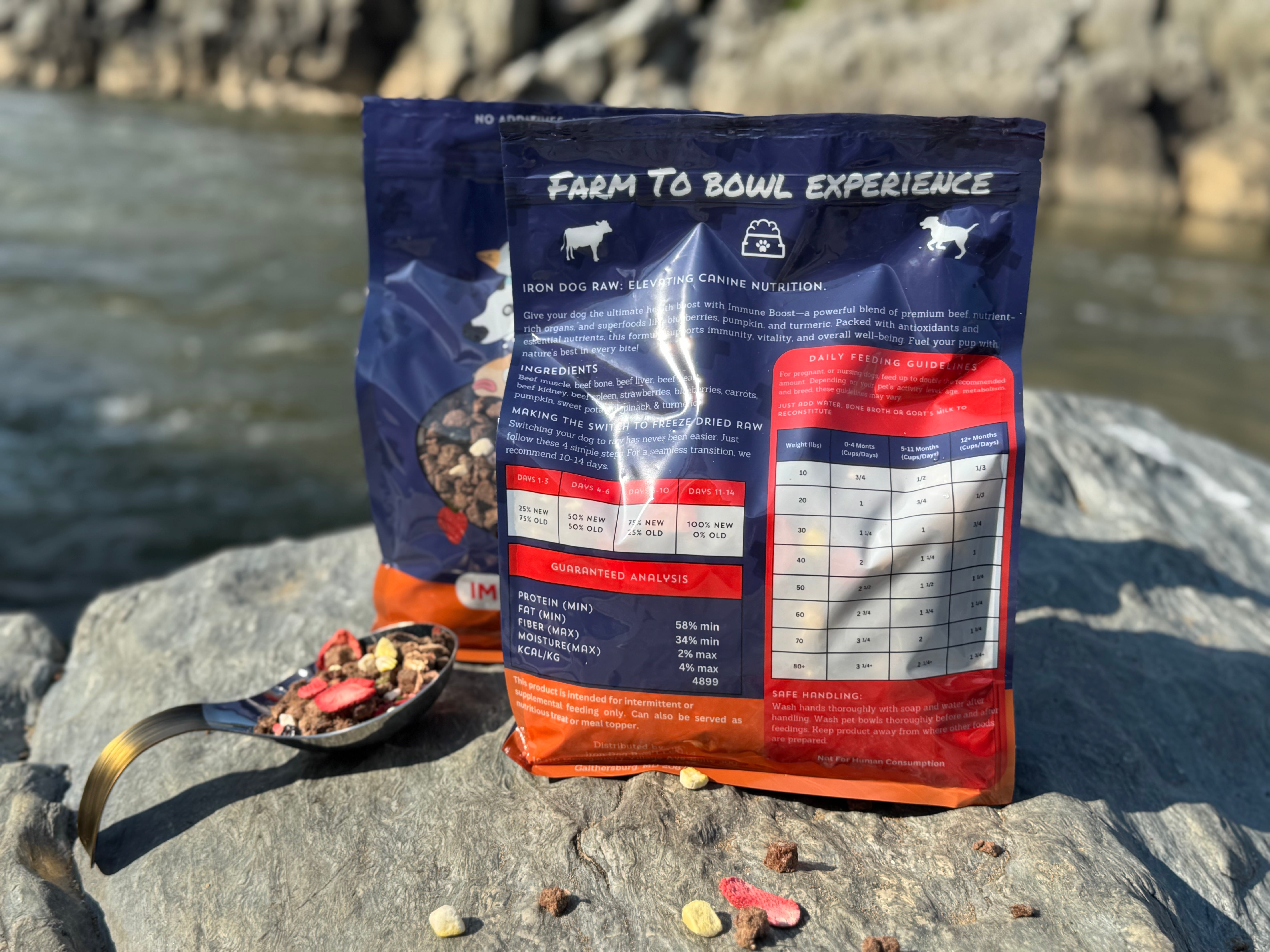 Freeze Dried Raw Dog Food - Immune Boost (Small Batch)