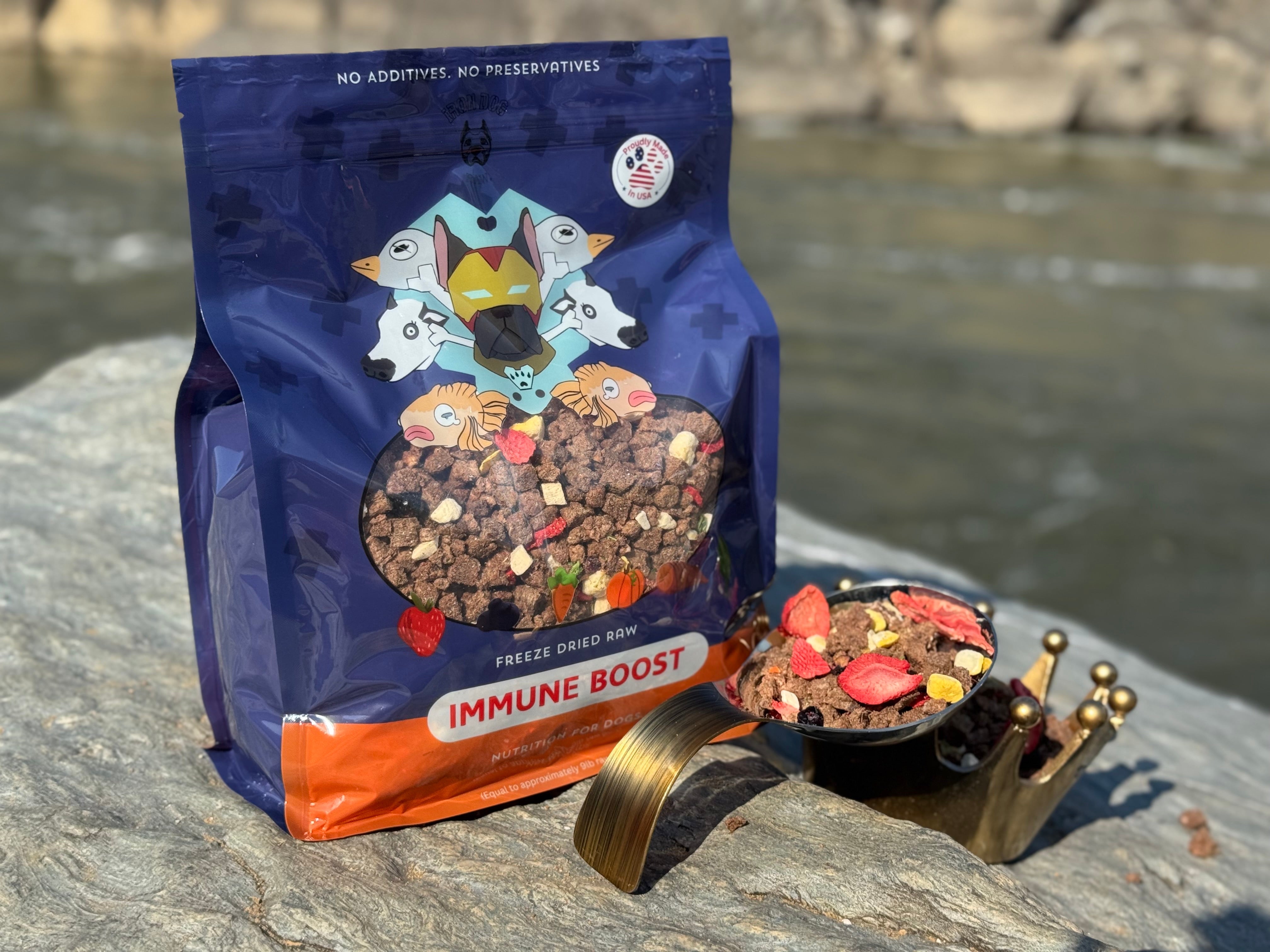 Freeze Dried Raw Dog Food - Immune Boost (Large Batch)