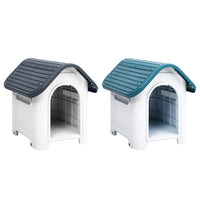 vidaXL Dog House Garden Dog Kennel Small Pet Cage Puppy Shelter Polypropylene-5